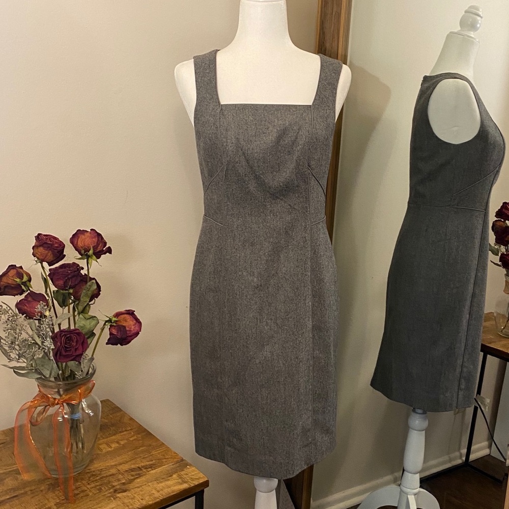 NWT Gray Tank Business Dress by Banana Republic